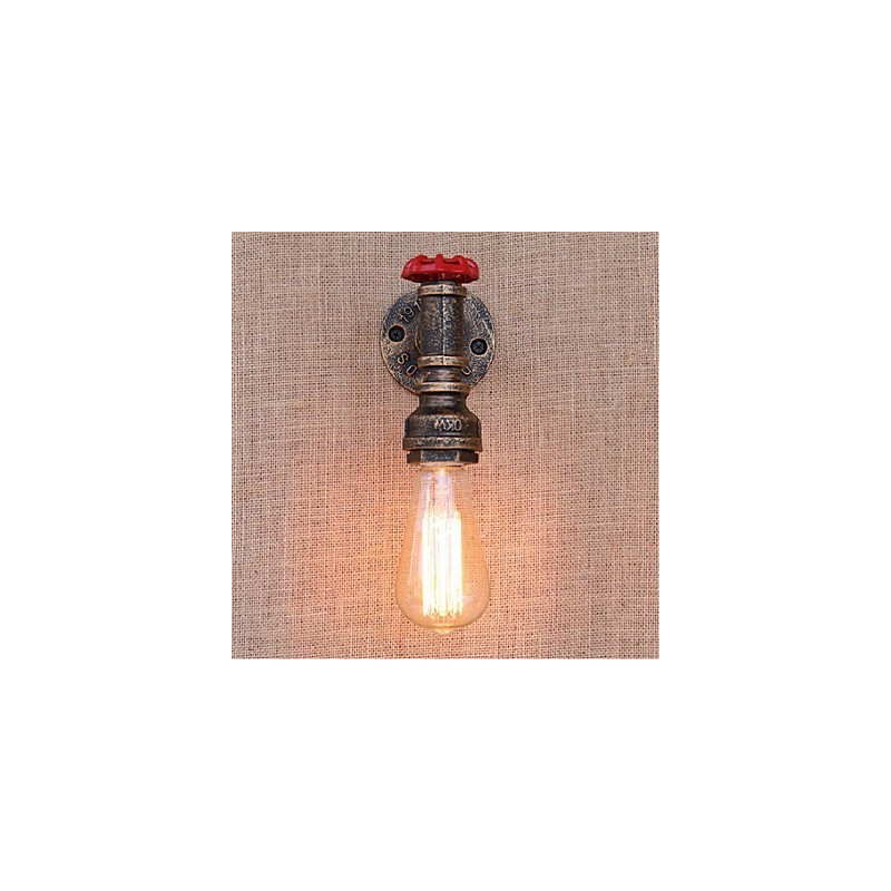 Lámpara de pared pequeña decorativa con pipa de agua sencilla y nostálgica