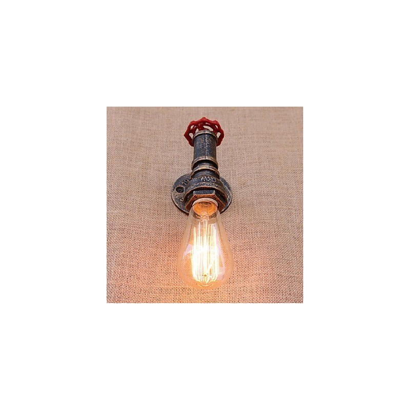 Lámpara de pared pequeña decorativa con pipa de agua sencilla y nostálgica