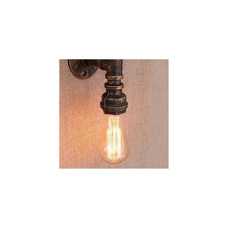 Lámpara de pared pequeña decorativa con pipa de agua sencilla y nostálgica