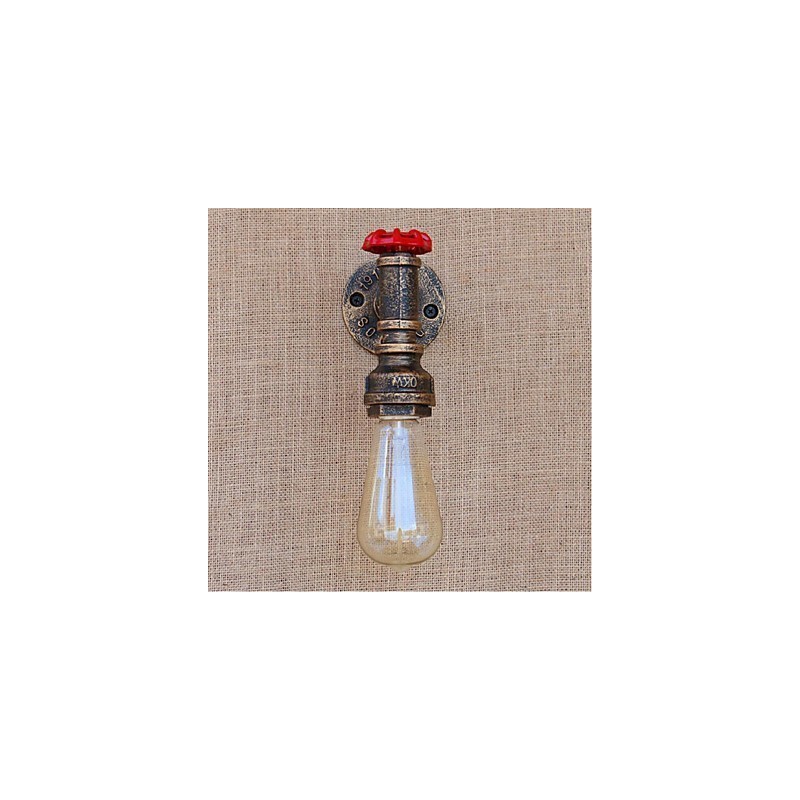 Lámpara de pared pequeña decorativa con pipa de agua sencilla y nostálgica