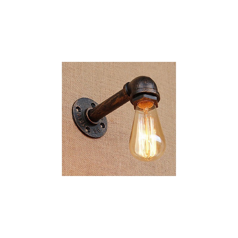 Lámpara de pared pequeña decorativa con pipa de agua sencilla y nostálgica