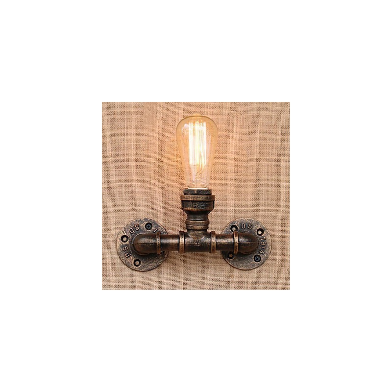 Lámpara de pared pequeña decorativa con pipa de agua sencilla y nostálgica