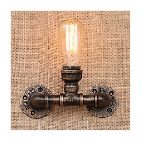 Lámpara de pared pequeña decorativa con pipa de agua sencilla y nostálgica Lámpara de pared pequeña decorativa con pipa de agua sencilla y nostálgica
