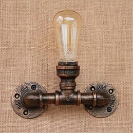 Lámpara de pared pequeña decorativa con pipa de agua sencilla y nostálgica