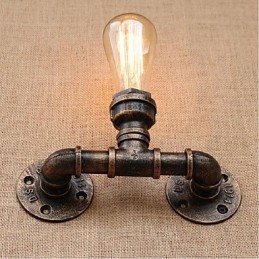 Lámpara de pared pequeña decorativa con pipa de agua sencilla y nostálgica
