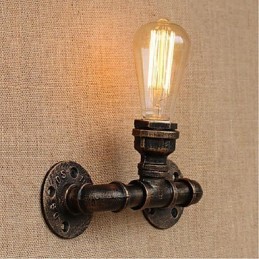 Lámpara de pared pequeña decorativa con pipa de agua sencilla y nostálgica