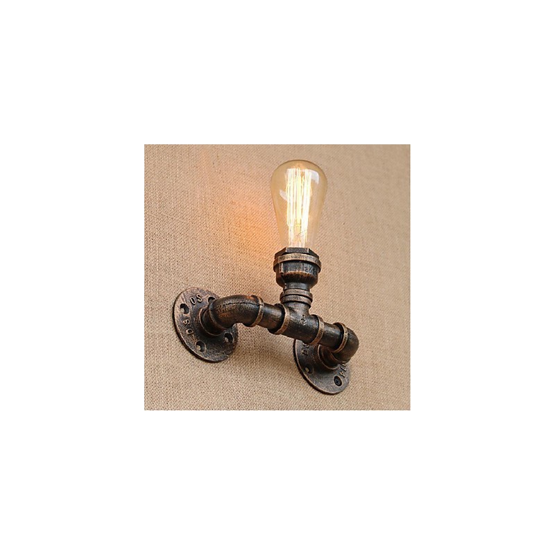 Lámpara de pared pequeña decorativa con pipa de agua sencilla y nostálgica