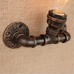 Lámpara de pared pequeña decorativa con pipa de agua sencilla y nostálgica
