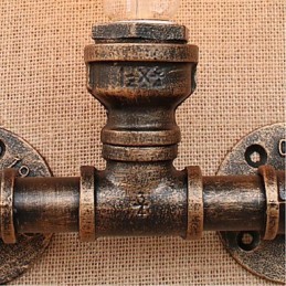 Lámpara de pared pequeña decorativa con pipa de agua sencilla y nostálgica
