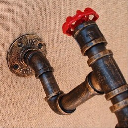 Lámpara de pared pequeña decorativa con pipa de agua sencilla y nostálgica