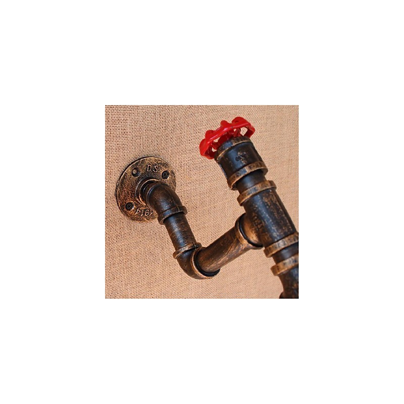 Lámpara de pared pequeña decorativa con pipa de agua sencilla y nostálgica