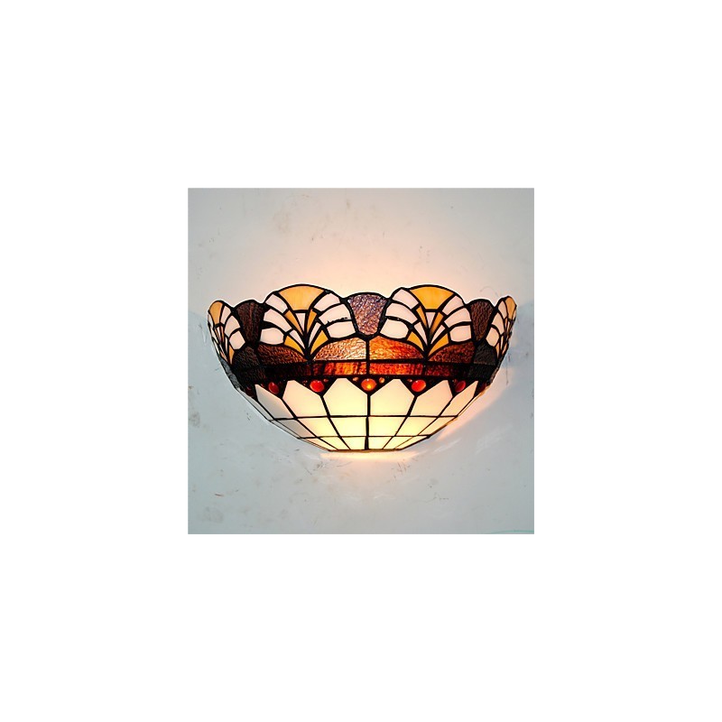 Lámparas de pared estilo retro campestre con pantalla de cristal para sala de estar, dormitorio, restaurante, cafetería, bar, apliques de pared