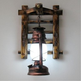 Lámparas de queroseno de iluminación creativa con nostalgia retro china, apliques de pared