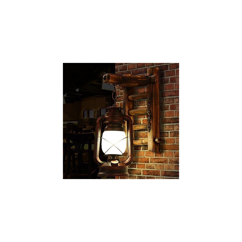 Lámparas de queroseno de iluminación creativa con nostalgia retro china, apliques de pared