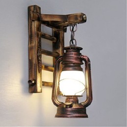 Lámparas de queroseno de iluminación creativa con nostalgia retro china, apliques de pared