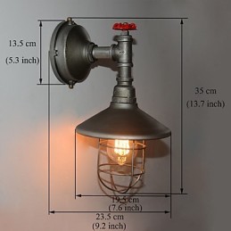Nueva lámpara colgante de pared industrial Edison retro loft vintage