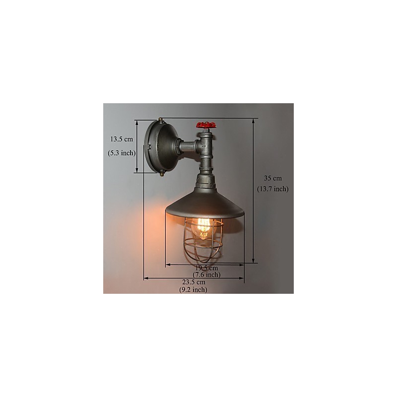 Nueva lámpara colgante de pared industrial Edison retro loft vintage
