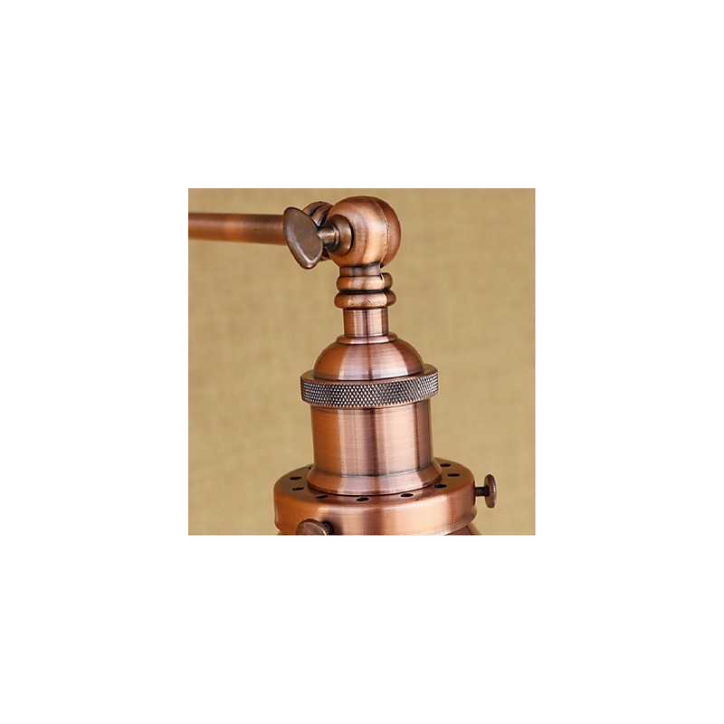 Aplique de pared plegable retráctil nostálgico retro creativo de medio óxido con brazo largo