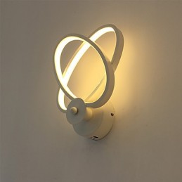 Lámpara de pared con función de pintura contemporánea moderna integrada para luz ambiental.