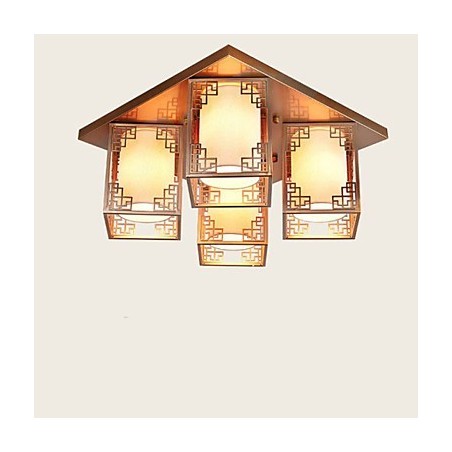 Lámparas de techo de hierro de estilo chino que crean un ambiente de iluminación. Lámparas de techo de hierro de estilo chino que crean un ambiente de iluminación.
