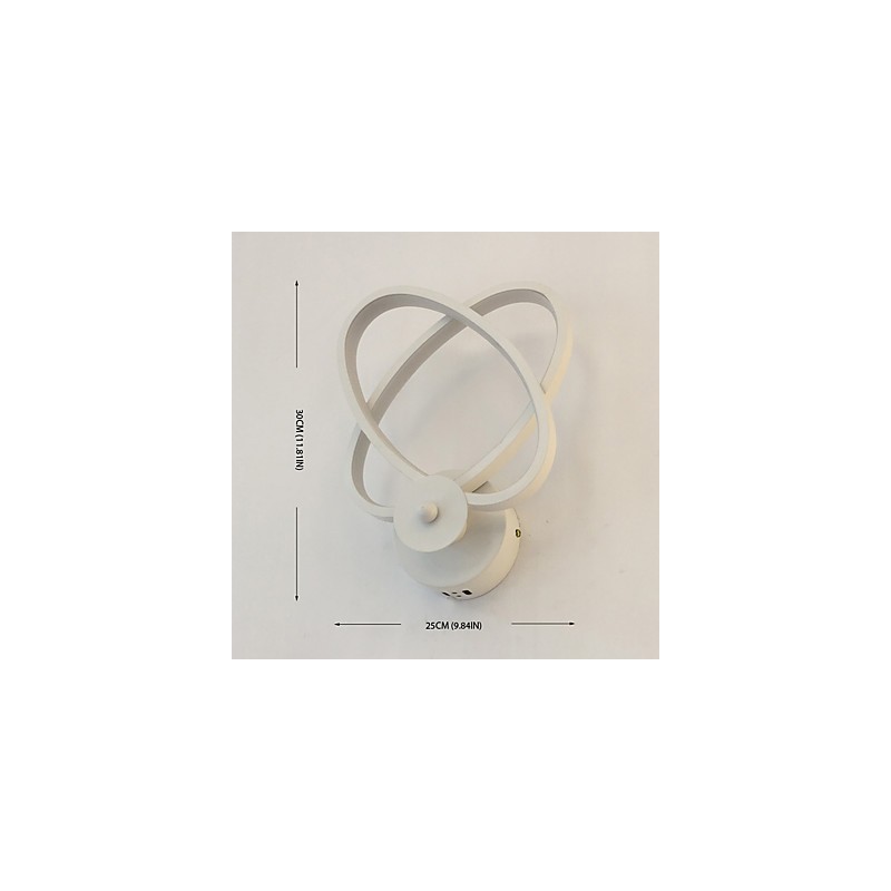 Lámpara de pared con función de pintura contemporánea moderna integrada para luz ambiental.
