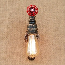 Aplique de pared de latón antiguo estilo rústico Lodge para iluminación ambiental.