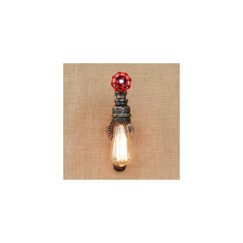 Aplique de pared de latón antiguo estilo rústico Lodge para iluminación ambiental.