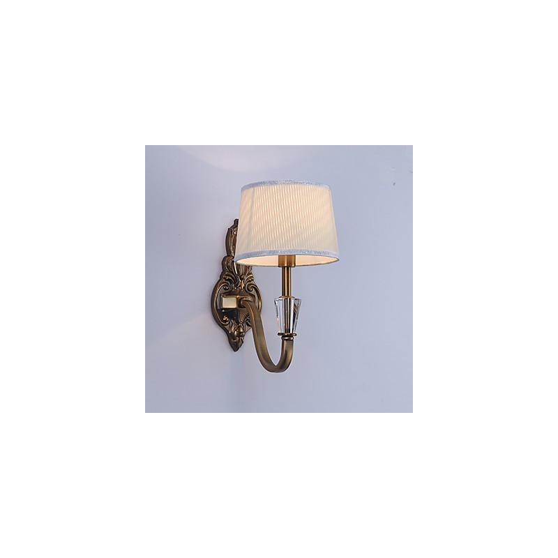 Apliques de pared con luz descendente, tradicionales, clásicos, galvanizados, con protección ocular
