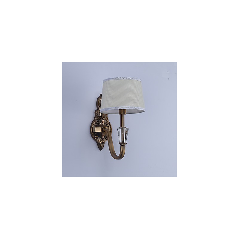 Apliques de pared con luz descendente, tradicionales, clásicos, galvanizados, con protección ocular