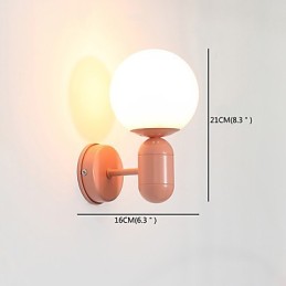 Apliques de pared con iluminación ascendente y protección ocular de estilo mini con pintura contemporánea moderna