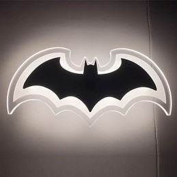 Lámpara de pared de acrílico moderna con forma de murciélago, lámpara de noche, apliques de pared, luces de pasillo