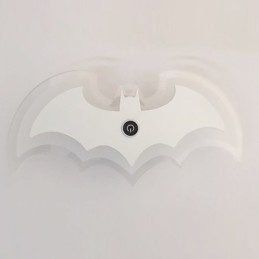 Lámpara de pared de acrílico moderna con forma de murciélago, lámpara de noche, apliques de pared, luces de pasillo