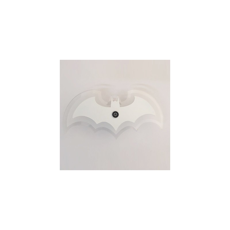 Lámpara de pared de acrílico moderna con forma de murciélago, lámpara de noche, apliques de pared, luces de pasillo