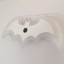 Lámpara de pared de acrílico moderna con forma de murciélago, lámpara de noche, apliques de pared, luces de pasillo