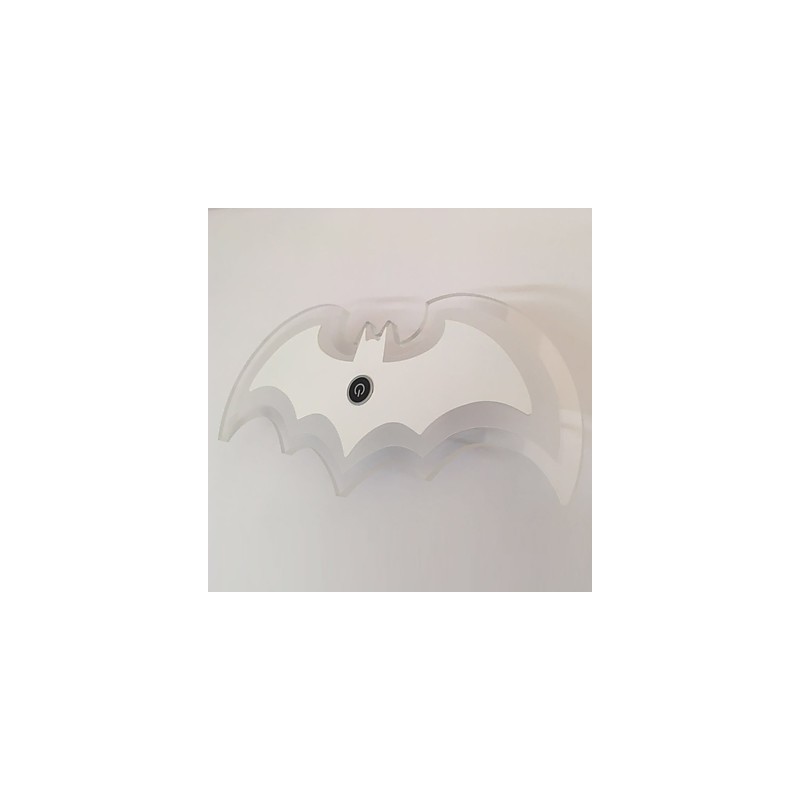 Lámpara de pared de acrílico moderna con forma de murciélago, lámpara de noche, apliques de pared, luces de pasillo