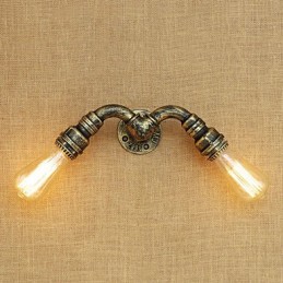 Aplique de pared con luz ambiental estilo mini con pintura retro campestre