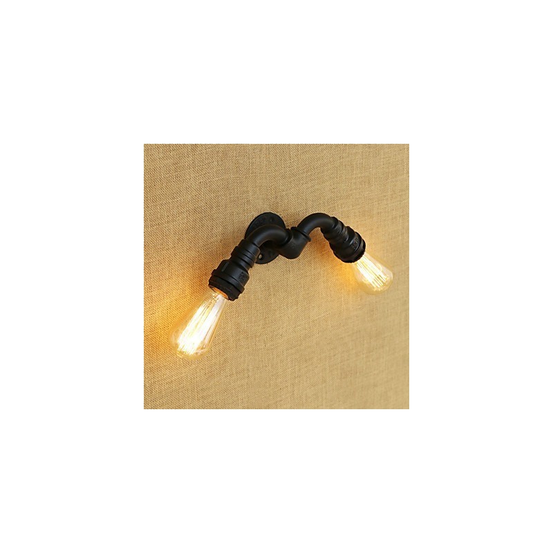 Aplique de pared con luz ambiental estilo mini con pintura retro campestre