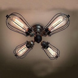 Lámpara empotrada de metal con pintura estilo mini vintage