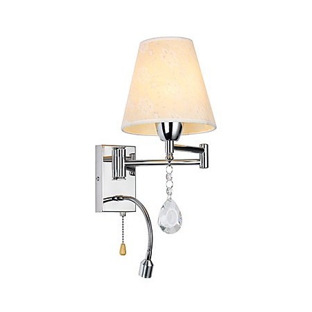 Lámpara de pared para dormitorio, lámpara de lectura, lámpara de tela Lámpara de pared para dormitorio, lámpara de lectura, lámpara de tela