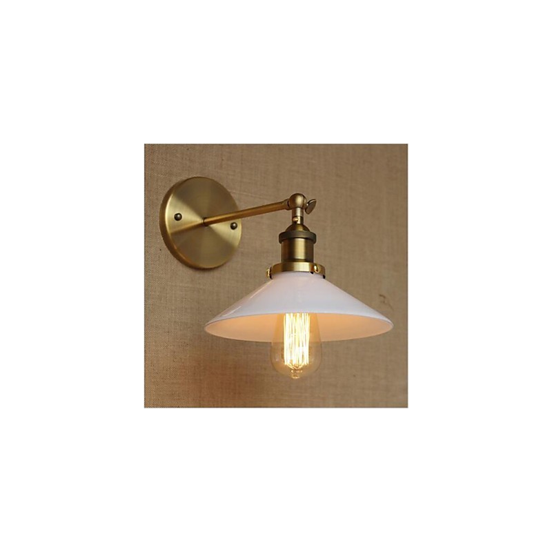 Lámpara de pared de estilo moderno, contemporáneo, estilo campestre, retro, de latón antiguo, ideal para iluminación ambiental de estilo mini.