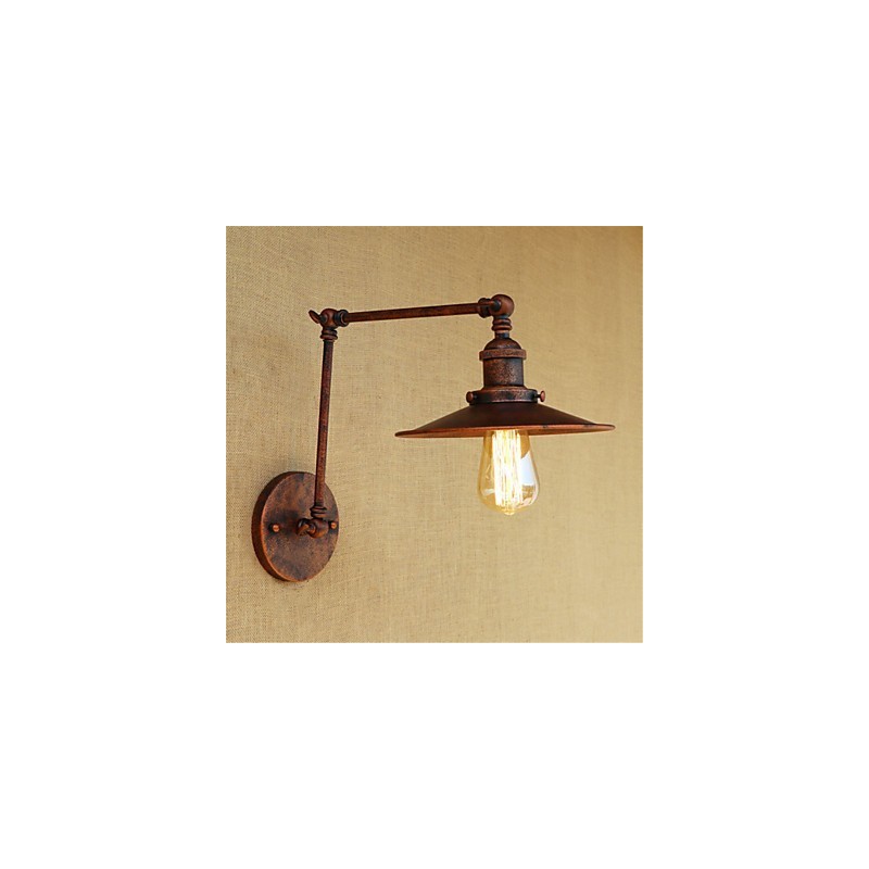 Lámpara de techo con luz ambiental de brazo oscilante estilo mini estilo cabaña rústica estilo retro