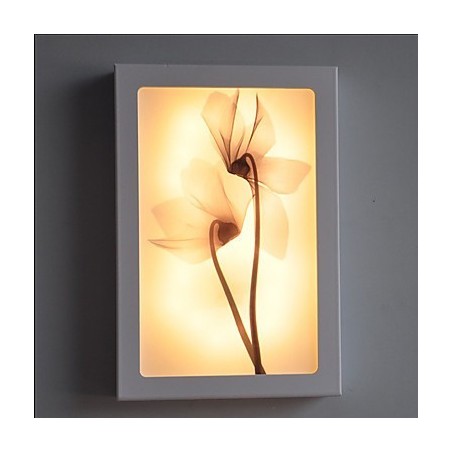 Pintura contemporánea moderna integrada para apliques de pared con luz ambiental. Pintura contemporánea moderna integrada para apliques de pared con luz ambiental.
