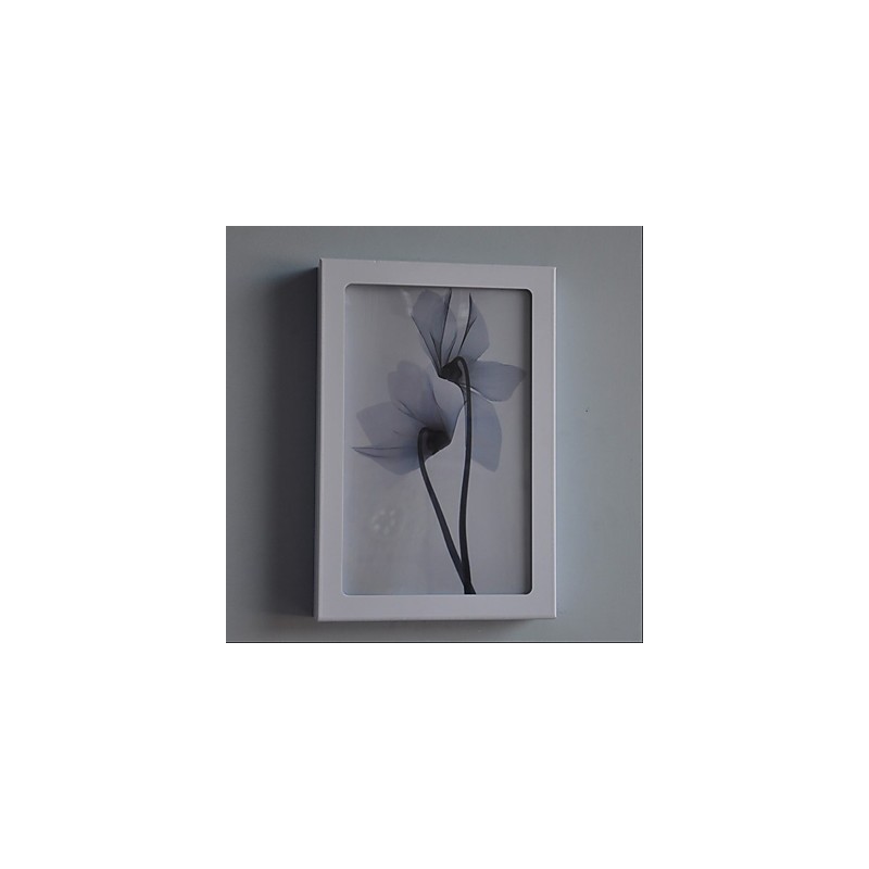 Pintura contemporánea moderna integrada para apliques de pared con luz ambiental.