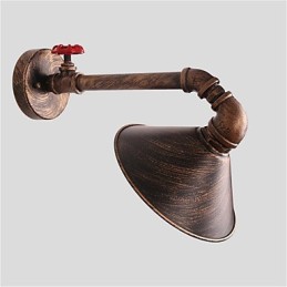 Lámparas de pared con forma de tubería de agua, estilo industrial retro, creativas, de metal, para restaurantes, cafeterías, bares, mesas de bar, apliques de pared.