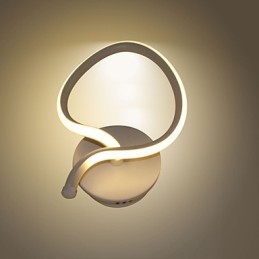Lámpara de pared minimalista moderna, lámpara de noche, lámpara de pasillo creativa, iluminación de aluminio