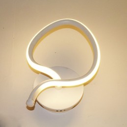 Lámpara de pared minimalista moderna, lámpara de noche, lámpara de pasillo creativa, iluminación de aluminio
