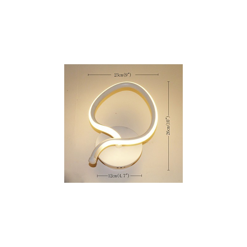 Lámpara de pared minimalista moderna, lámpara de noche, lámpara de pasillo creativa, iluminación de aluminio