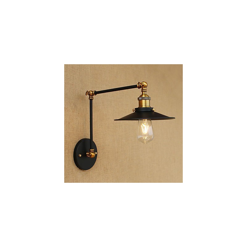 Aplique de pared de latón vintage industrial, lámpara de pared, iluminación para el hogar, decoración de interiores, aplique de pared