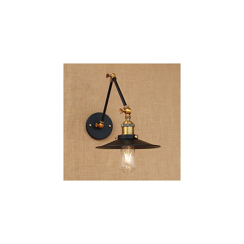 Aplique de pared de latón vintage industrial, lámpara de pared, iluminación para el hogar, decoración de interiores, aplique de pared