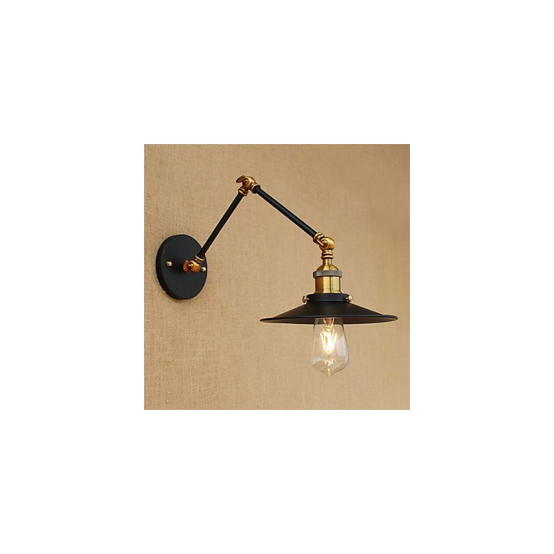 Aplique de pared de latón vintage industrial, lámpara de pared, iluminación para el hogar, decoración de interiores, aplique de pared